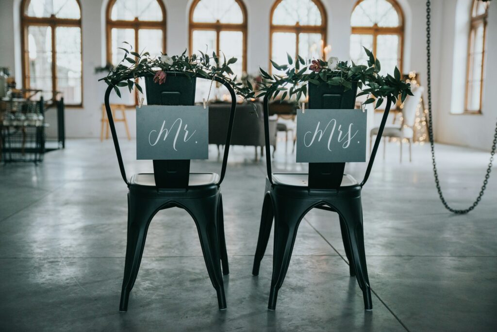 indoor wedding
