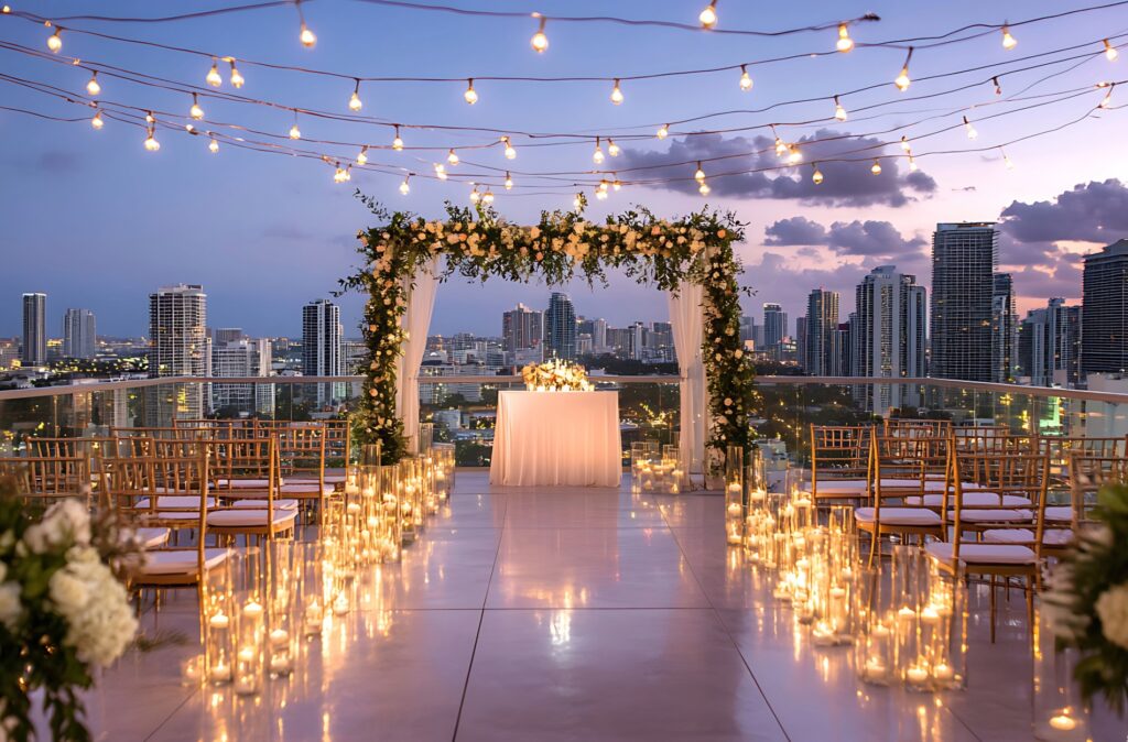 rooftop wedding