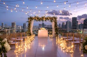 rooftop wedding