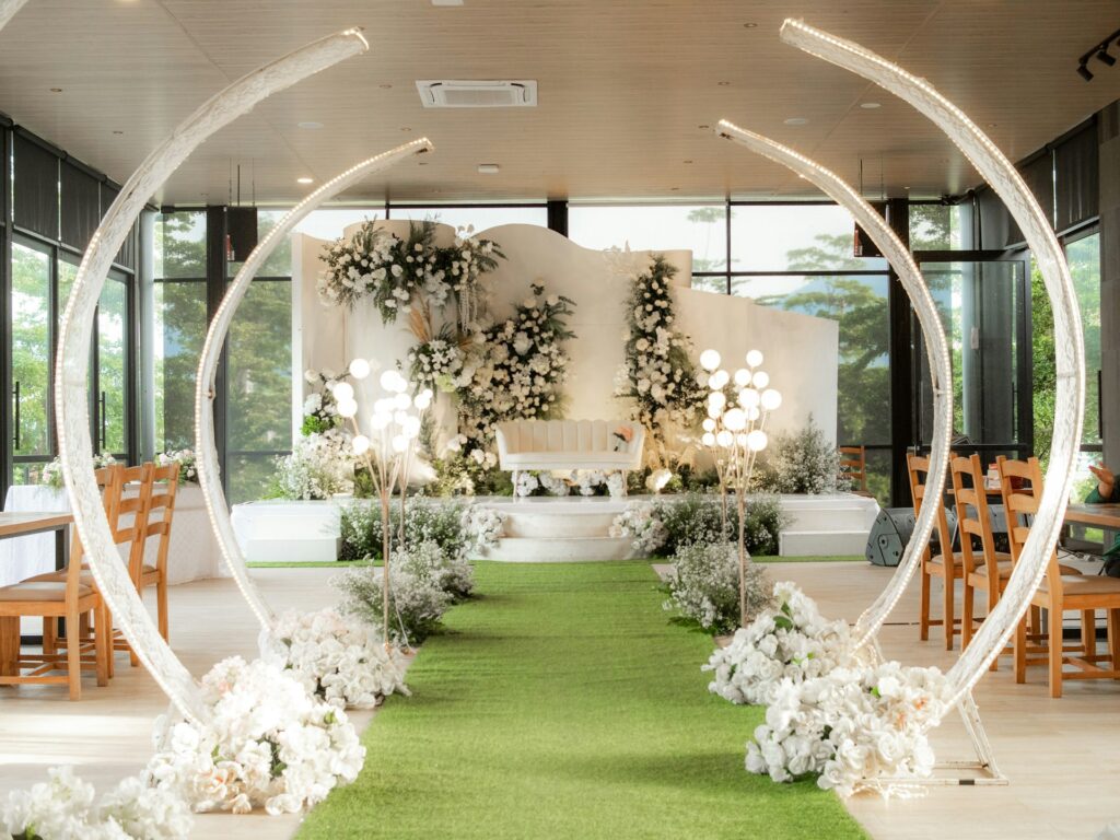 indoor wedding