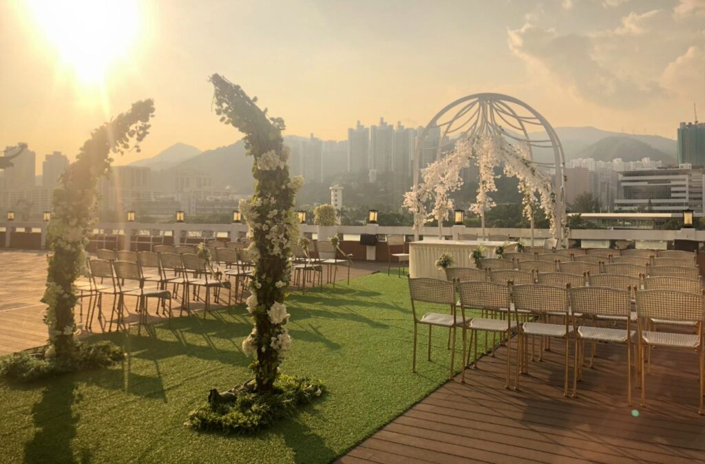 rooftop wedding