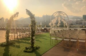 rooftop wedding