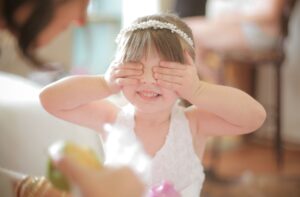 kids at wedding reception