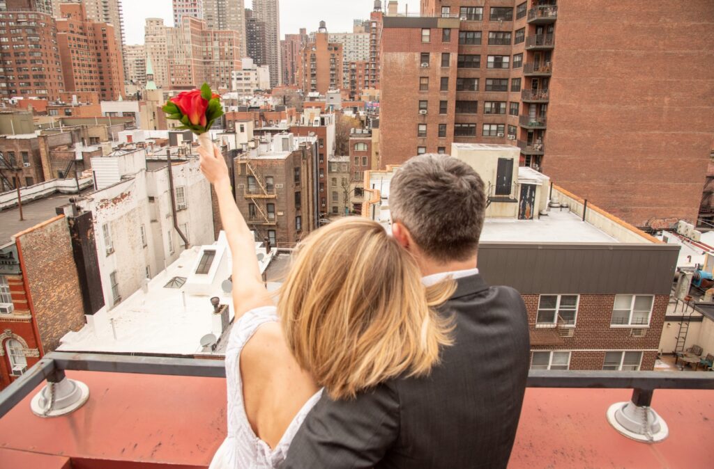 rooftop wedding